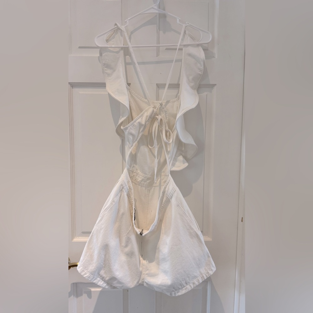DO+BE White Ruffle Jumpsuit - Picture 6 of 16